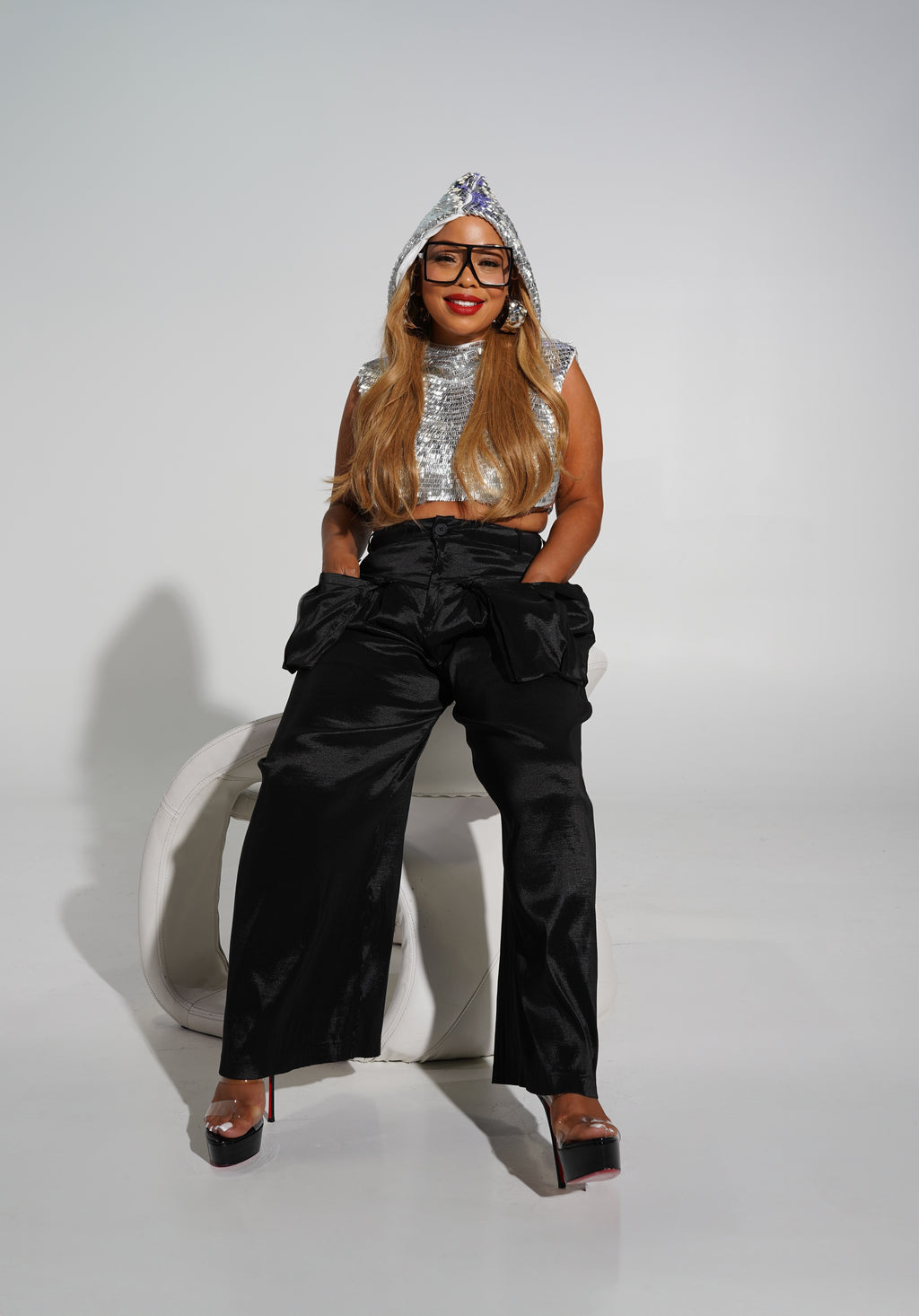 High Waisted Satin pants