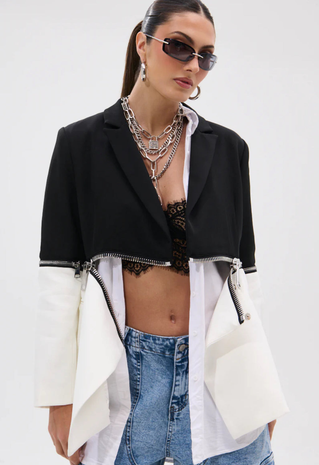 ZIPPER BLAZER