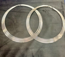 Load image into Gallery viewer, Extra large silver slinky, hoops
