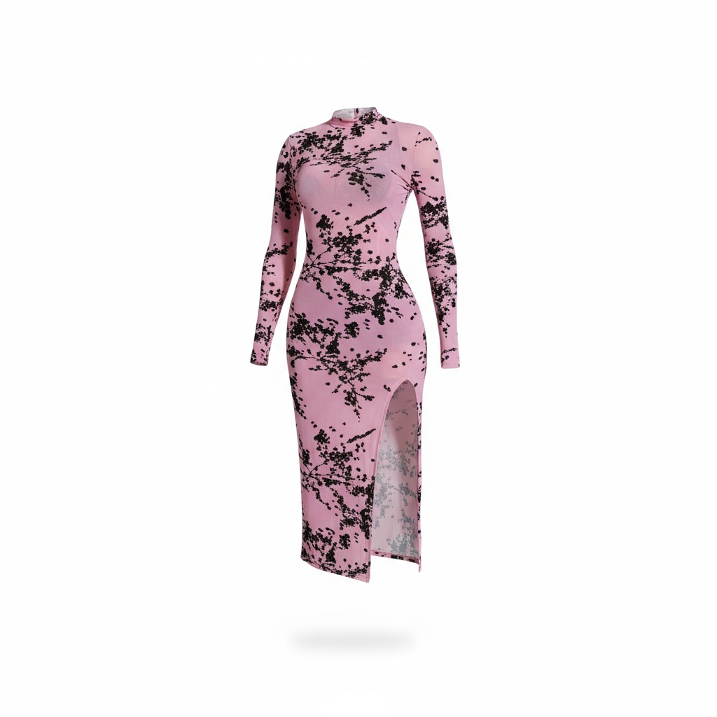 Cherry Blossom Mesh Dress