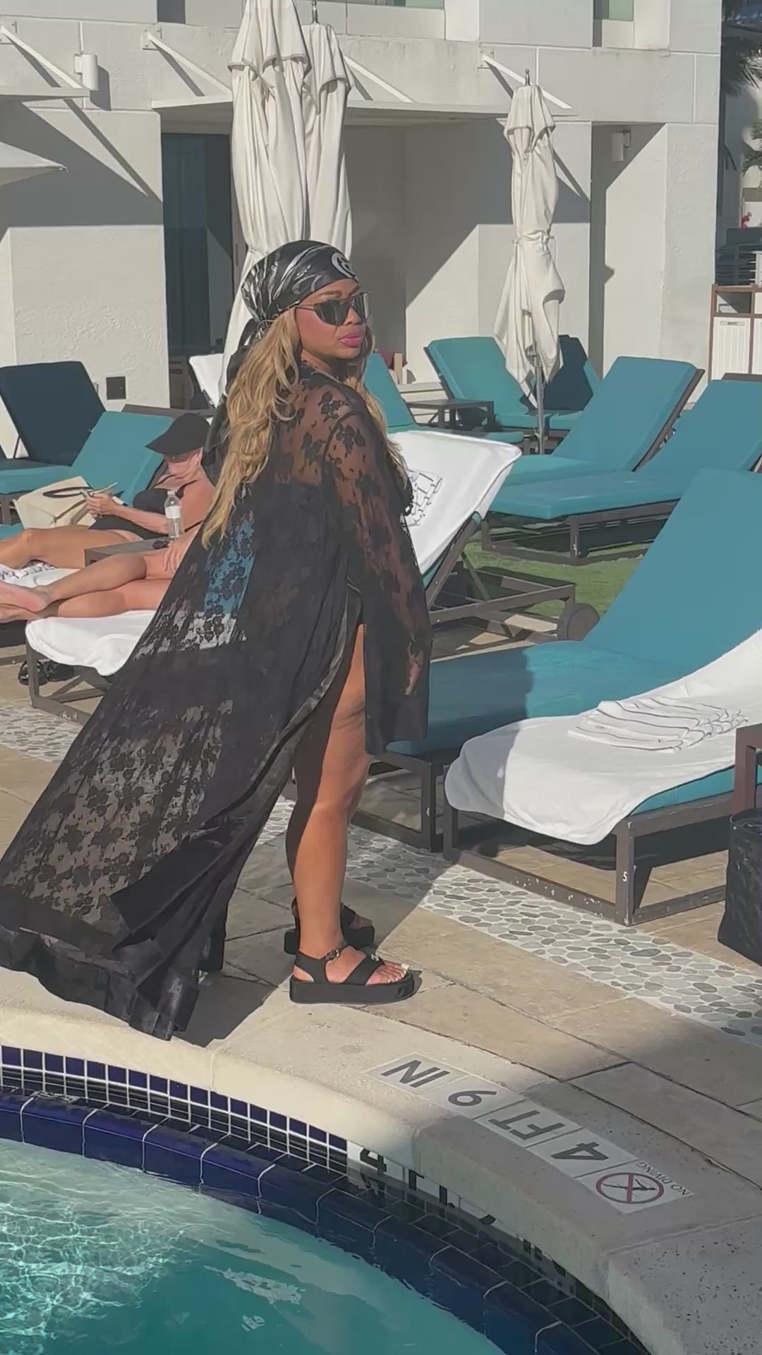 Lace Floor-Length Robe